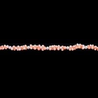 33.90 Ct.Tw. Coral Pearl Tennis/Riviere Bracelet, 18K White Gold Image