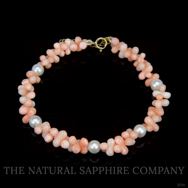 60.20 Ct.Tw. Pearl Tennis/Riviere Bracelet, 18K Yellow Gold