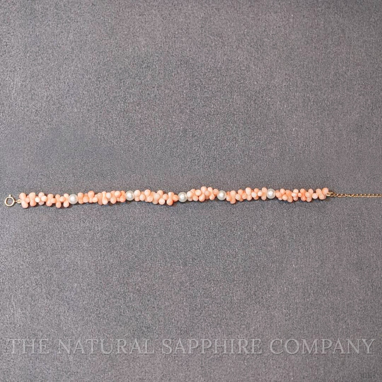 60.20 Ct.Tw. Pearl Tennis/Riviere Bracelet, 18K Yellow Gold