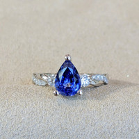 1.20 Ct. Sapphire Platinum 950 ring