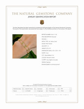 3.21 Ct.Tw.Total Carat Weight Yellowish Green Peridot Bezel Bracelet, 14K Yellow Gold Scan Report