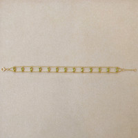 3.21 Ct.Tw.Total Carat Weight Peridot Bezel Bracelet, 14K Yellow Gold Image