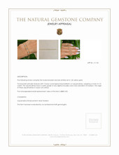 2.75 Ct.Tw. Aquamarine Bezel Bracelet, 14K Yellow Gold Appraisal