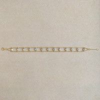 2.75 Ct.Tw. Aquamarine Bezel Bracelet, 14K Yellow Gold Image