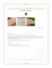 5.94 Ct.Tw. Blue Sapphire Bezel Bracelet, 14K Yellow Gold Appraisal