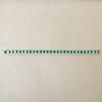 8.49 Ct.Tw. Emerald Natural Diamond Tennis/Line Bracelet, 18K White Gold Image