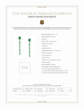 0.70 Ct.Tw.Total Carat Weight Emerald and Natural Diamond Halo Earrings, 14K White Gold Scan Report