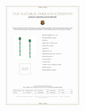 0.70 Ct.Tw. Emerald Emerald Drops Earrings, 14K White Gold Scan Report