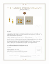 1.06&nbsp;Ct.Tw.Total Carat Weight Yellow Sapphire and Natural Diamond Drops Earrings, 14K Yellow Gold Appraisal
