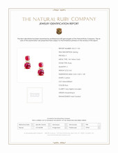 0.62 Ct.Tw.Total Carat Weight Ruby Ruby Drops Earrings, 14K Yellow Gold Scan Report