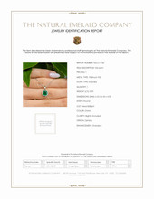 0.95 Ct. Emerald Bezel Pendant, Platinum 950 Scan Report