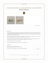 1.24 Ct.Tw.Total Carat Weight Peridot Natural Diamond Studs Earrings, 14K Yellow Gold Appraisal