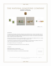 1.24 Ct.Tw. Peridot Natural Diamond Studs Earrings, 14K Yellow Gold Appraisal