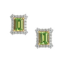 1.24 Ct.Tw. Peridot 14K Yellow Gold earring