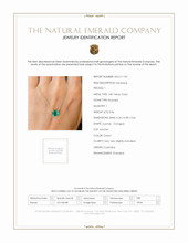 0.96 Ct. Emerald Solitaire Necklace, 18K Yellow Gold Scan Report