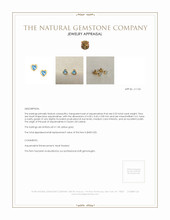 0.53 Ct.Tw. Aquamarine Studs Earrings, 14K Yellow Gold Appraisal