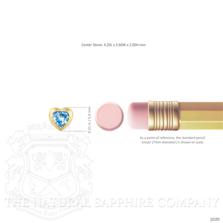 0.53 Ct.Tw. Aquamarine Studs Earrings, 14K Yellow Gold