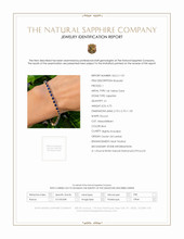 4.70 Ct.Tw.Total Carat Weight Blue Sapphire and Natural Diamond Tennis/Line Bracelet, 14K Yellow Gold Scan Report