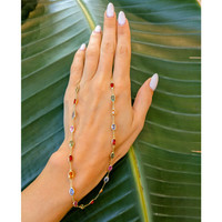 12.81 Ct. Multi Color Sapphire Bezel Necklace, 14K Yellow Gold Life Style