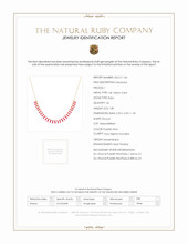 1.80 Ct. Ruby Ruby Accent Stones Necklace, 14K Yellow Gold Scan Report