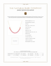 1.80 Ct. Ruby Ruby Accent Stones Necklace, 14K Yellow Gold Scan Report