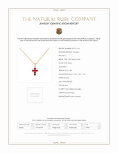 0.48 Ct. Ruby Religious Pendant, 14K Yellow Gold Scan Report