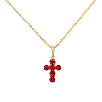 0.48 Ct. Ruby 14K Yellow Gold pendant