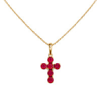 0.48 Ct. Ruby 14K Yellow Gold pendant