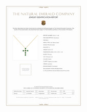0.72 Ct. Emerald Natural Diamond Religious Necklace, 14K Yellow Gold Scan Report