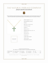 0.72 Ct. Emerald Natural Diamond Religious Necklace, 14K Yellow Gold Scan Report