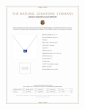 2.53 Ct. Tanzanite Solitaire Necklace, 14K White Gold Scan Report