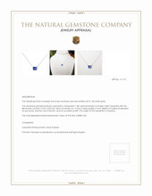 1.80 Ct. Tanzanite Bezel Necklace, 14K White Gold Appraisal