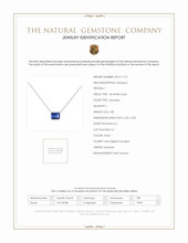 1.80 Ct. Tanzanite Bezel Necklace, 14K White Gold Scan Report