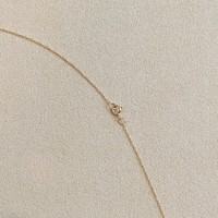 0.13 Ct. Emerald and Natural Diamond Pave Pendant, 14K Yellow Gold Image