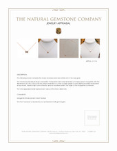 0.86 Ct. Morganite Accent Stones Necklace, 14K Rose Gold Appraisal