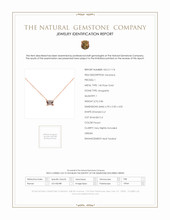 0.86 Ct. Morganite Accent Stones Necklace, 14K Rose Gold Scan Report