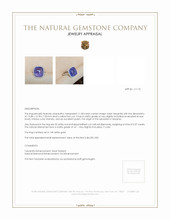 11.58 Ct. Tanzanite Natural Diamond Pave Ring, 14K White Gold Appraisal