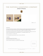 8.58 Ct. Tanzanite Natural Diamond Pave Ring, 14K Yellow Gold Appraisal