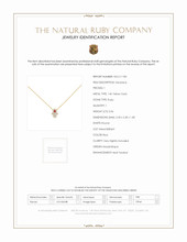0.06 Ct. Ruby Natural Diamond Pave Necklace, 14K Yellow Gold Scan Report
