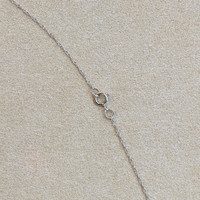 0.27 Ct. Blue Sapphire Bezel Pendant, 14K White Gold Image