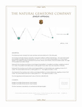 1.83 Ct. Paraiba Tourmaline Natural Diamond Pave Necklace, 18K White Gold Appraisal