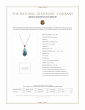 14.60 Ct. Tourmaline Natural Diamond Pave Pendant, 18K White Gold Scan Report