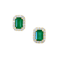 1.14 Ct.Tw. Emerald 14K Yellow Gold earring