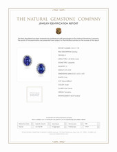 2.05 Ct.Tw. Tanzanite Natural Diamond Studs Earrings, 14K White Gold Scan Report
