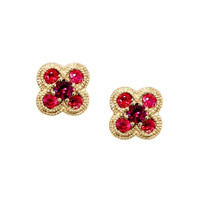 0.53 Ct.Tw. Ruby 14K Yellow Gold earring