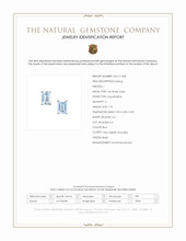 1.70 Ct.Tw.Total Carat Weight Blue Aquamarine Studs Earrings, 14K White Gold Scan Report