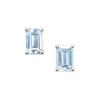 1.70 Ct.Tw. Aquamarine 14K White Gold earring