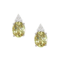 2.16 Ct.Tw. Topaz 14K White Gold earring