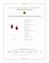 1.06 Ct.Tw. Ruby Natural Diamond Studs Earrings, 14K Yellow Gold Scan Report
