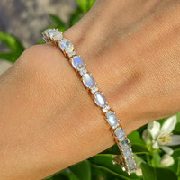 Moonstone 14K Yellow Gold bracelet
